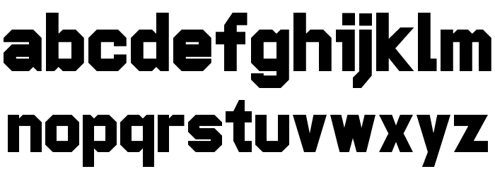 Pop Warner Font LOWERCASE