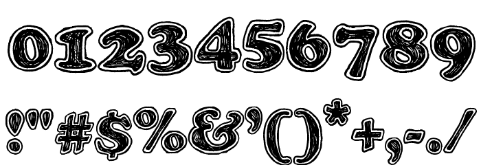 Pop of the Tops Font OTHER CHARS
