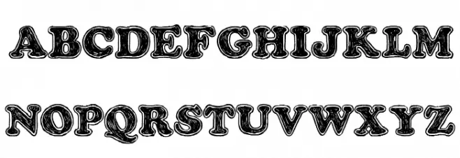 Pop of the Tops Schriftart Groß