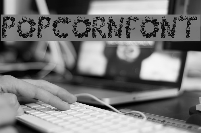 PopCornFont Font examples