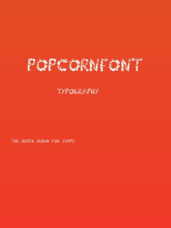 PopCornFont Poster