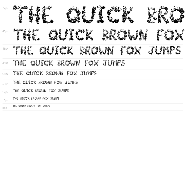 PopCornFont Waterfall