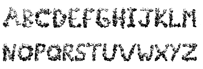 PopCornFont Font LOWERCASE