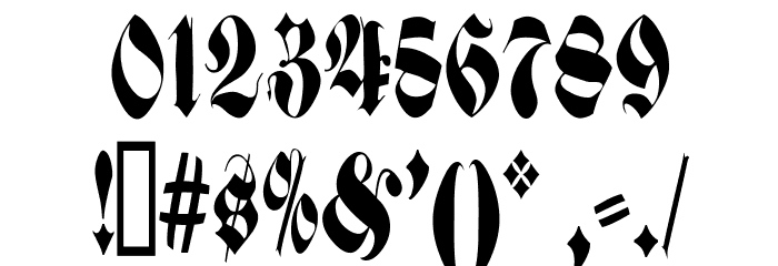 PopFraxFrankfurt Font OTHER CHARS