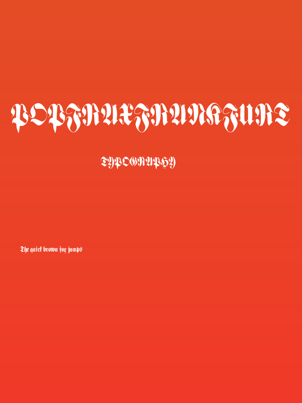 PopFraxFrankfurt Poster