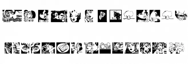 PopIcons 字体 大写