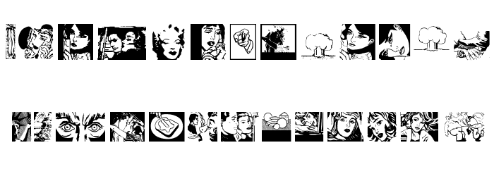 PopIcons Font LOWERCASE