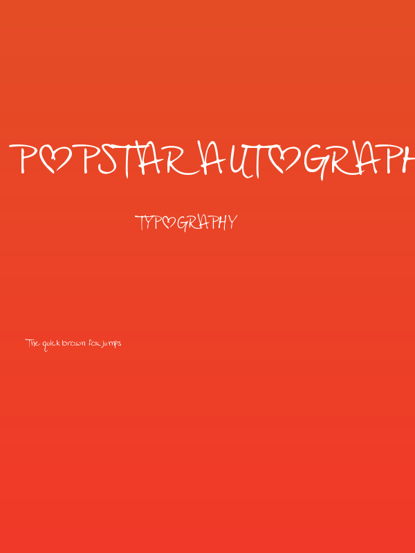 PopStar Autograph Poster