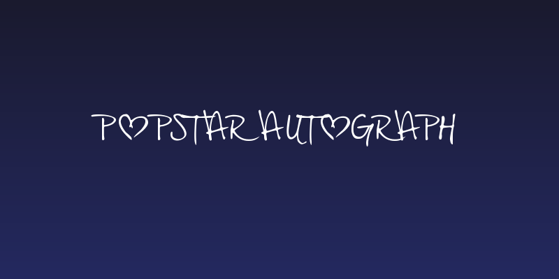 PopStar Autograph Social Header