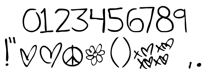 PopStarAutograph Font OTHER CHARS