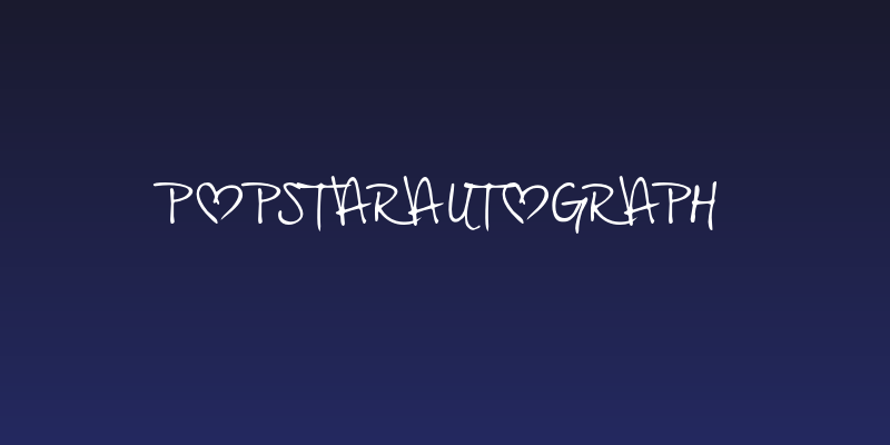 PopStarAutograph Social Header