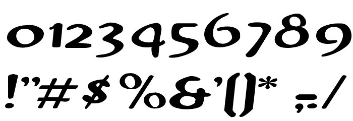 PopUp Font OTHER CHARS