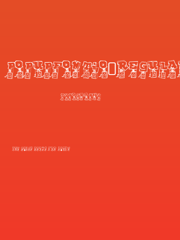 PopUpFontio-Regular Poster