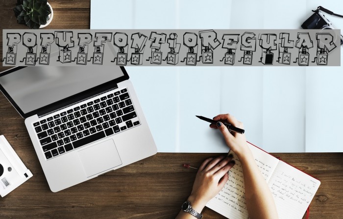 PopUpFontio-Regular Font examples