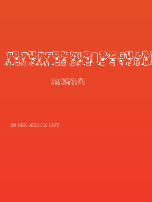 PopUpFontio-Regular Poster