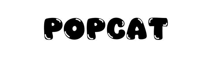 Popcat  font caratteri gratis