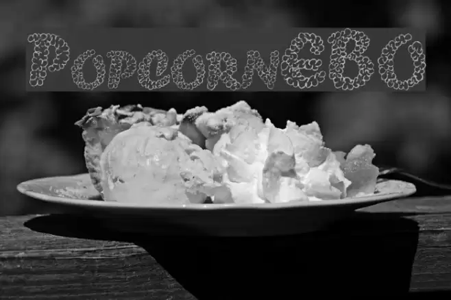 PopcornEBO Font examples