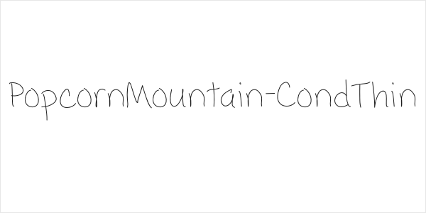 PopcornMountain-CondThin Logo