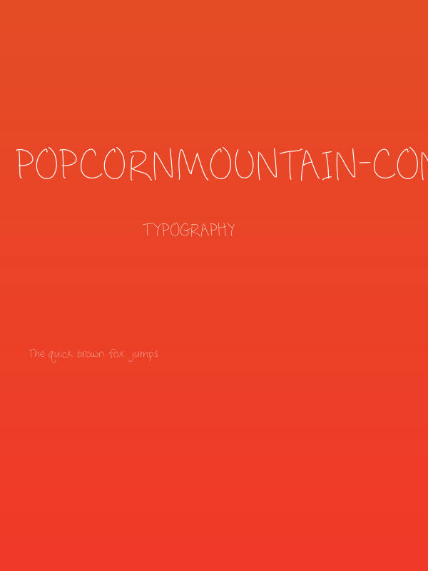 PopcornMountain-CondThin Poster