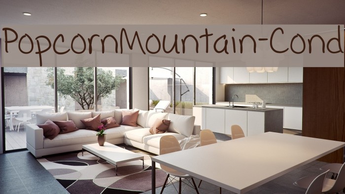 PopcornMountain-Cond Font examples