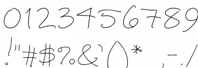 PopcornMountain-StdThin Font OTHER CHARS