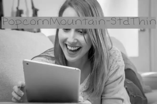 PopcornMountain-StdThin Font examples