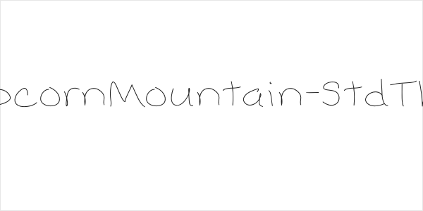 PopcornMountain-StdThin Logo