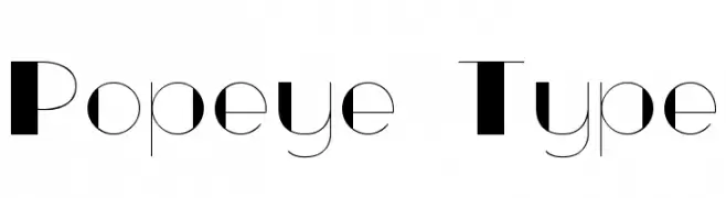 Popeye Type  Frei Schriftart Herunterladen