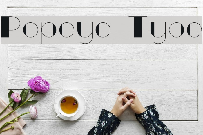 Popeye Type Font examples