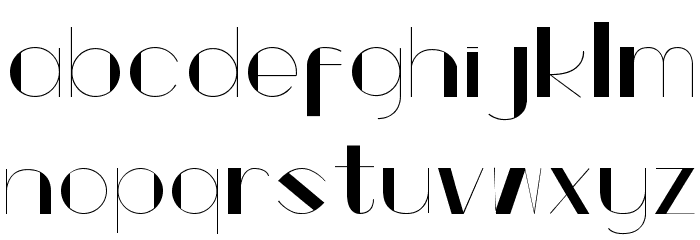Popeye Type Font LOWERCASE