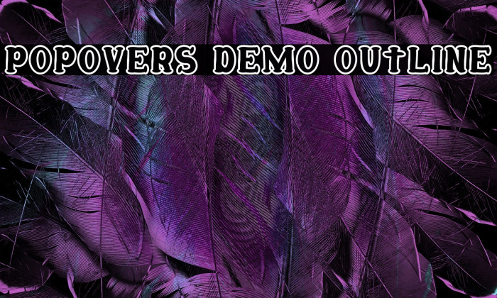 Popovers Demo Outline Example 2