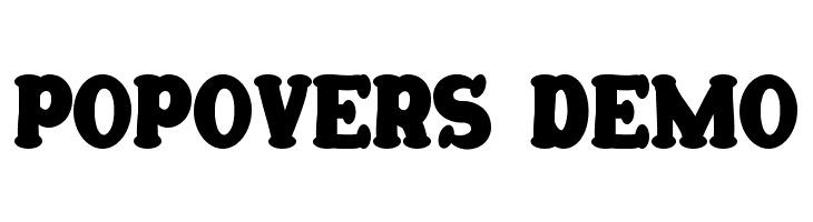 Popovers Demo  免费字体下载