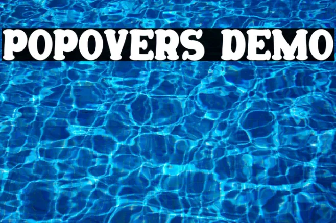 Popovers Demo Example 2