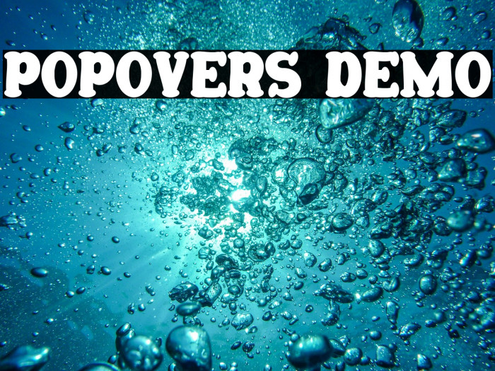 Popovers Demo Example 3