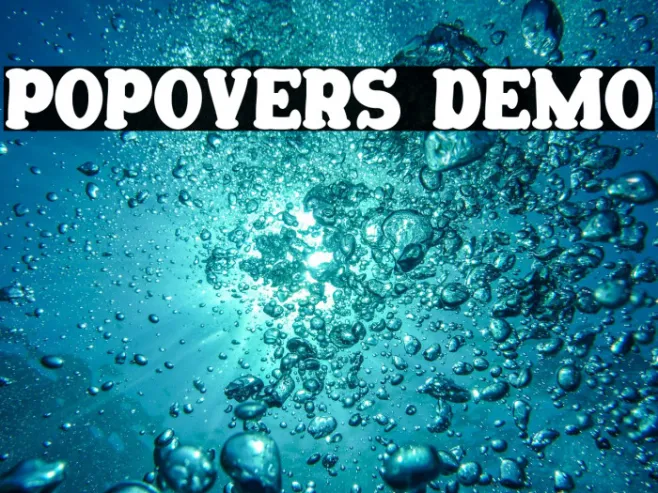 Popovers Demo Example 3