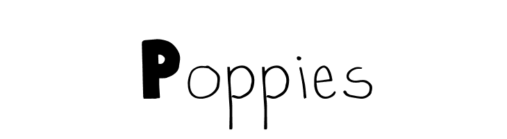 Poppies  Скачать бесплатные шрифты