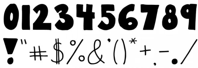 Poppies Font OTHER CHARS