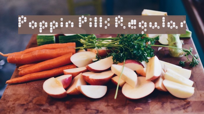 Poppin Pills Regular Font examples