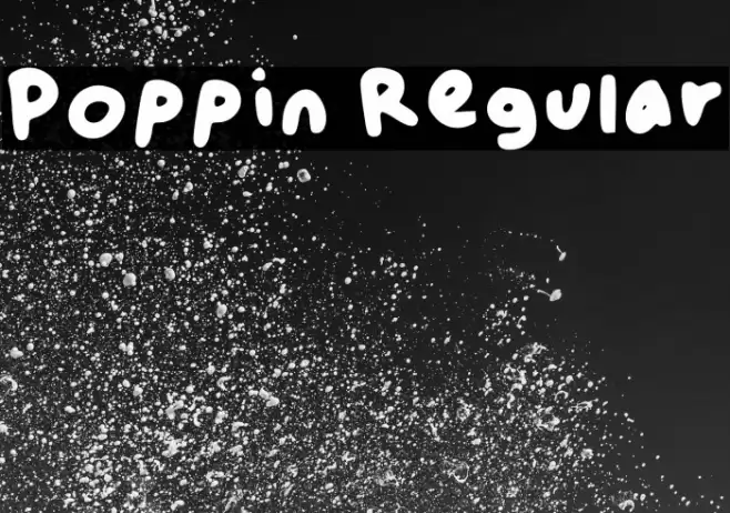 Poppin Regular Font examples