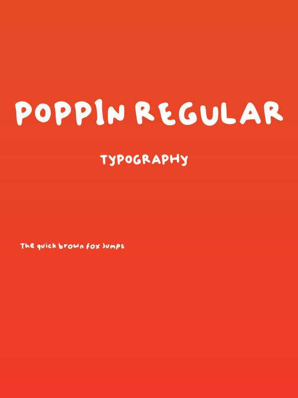 Poppin Regular Poster