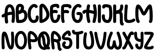 Poppin-Story Schriftart Groß