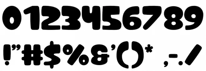 Popping-Cute Font OTHER CHARS