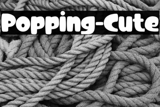 Popping-Cute Font examples