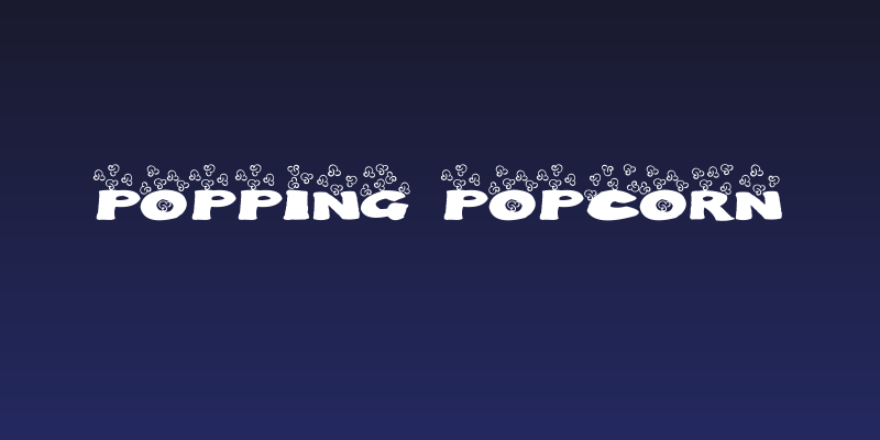 Popping Popcorn Social Header