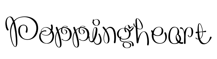 Poppingheart  Free Fonts Download