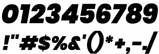 Poppins Black Italic Font OTHER CHARS