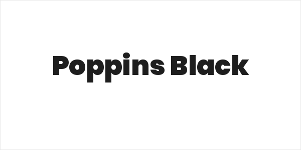 Poppins Black Logo