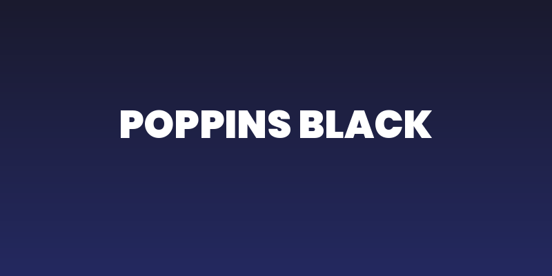 Poppins Black Social Header