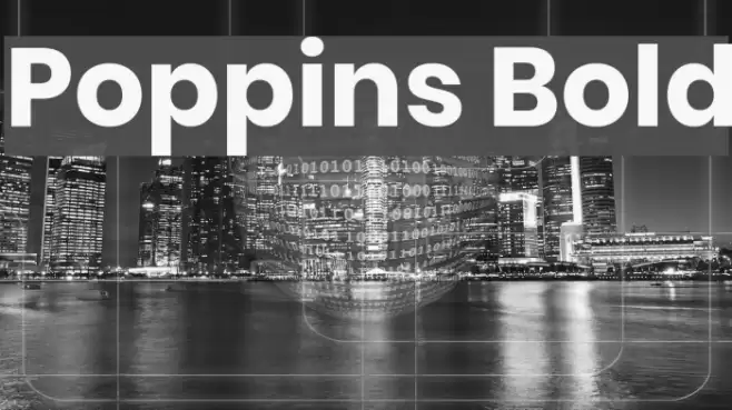 Poppins Bold Font examples