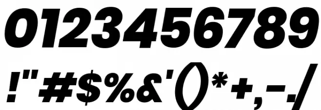 Poppins ExtraBold Italic Font OTHER CHARS